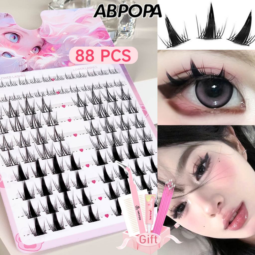 Ineyoo C Curl Eyelashes เซ็กซี่ High-end Cozy Daily Makeup 88 ชิ้น