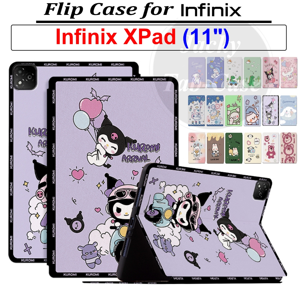 สําหรับ Infinix XPAD 11 นิ้ว 4G WiFi LTE แท็บเล็ต 11 แฟชั่นน่ารักการ์ตูน PU หนังกรณี X1101 X1101B St