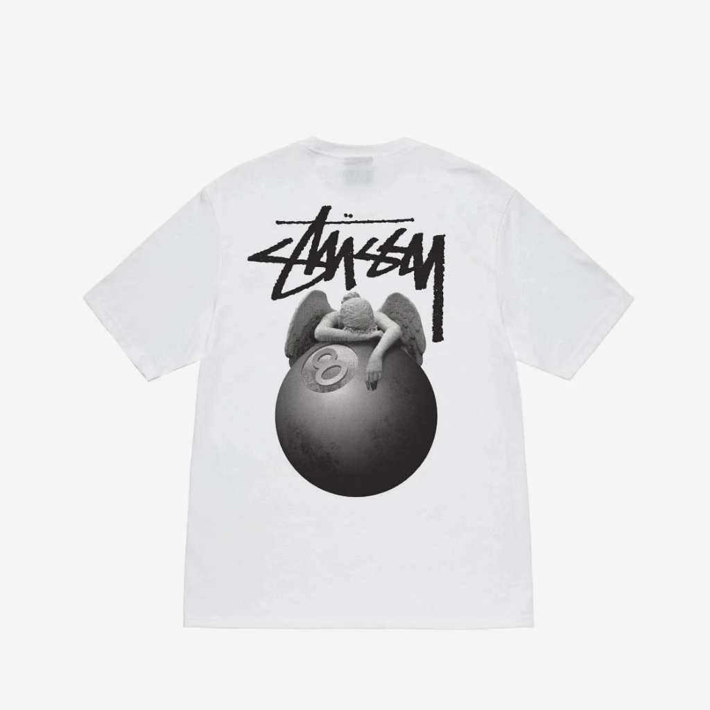 เสื้อยืด Stussy Angel แท้ 100% Black WHITE US version