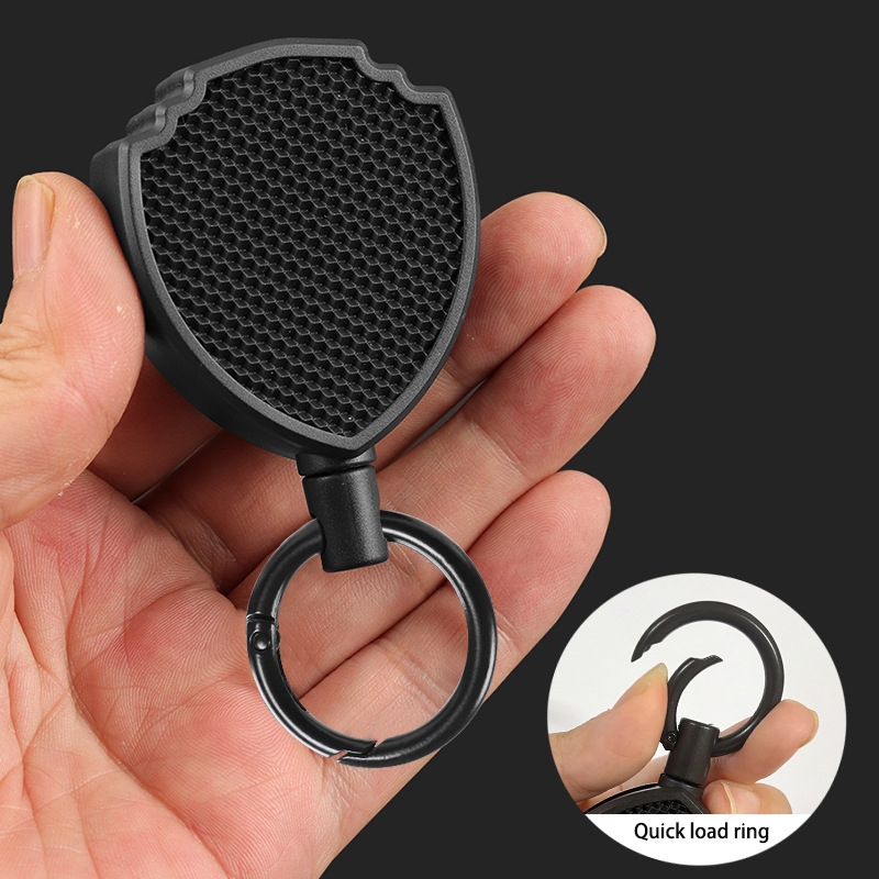 พิเศษ Pie Shooting Timer Retractable M1A2-F Shot Timer Chain Heavy Duty พร้อมคลิปเข็มขัด Retractable