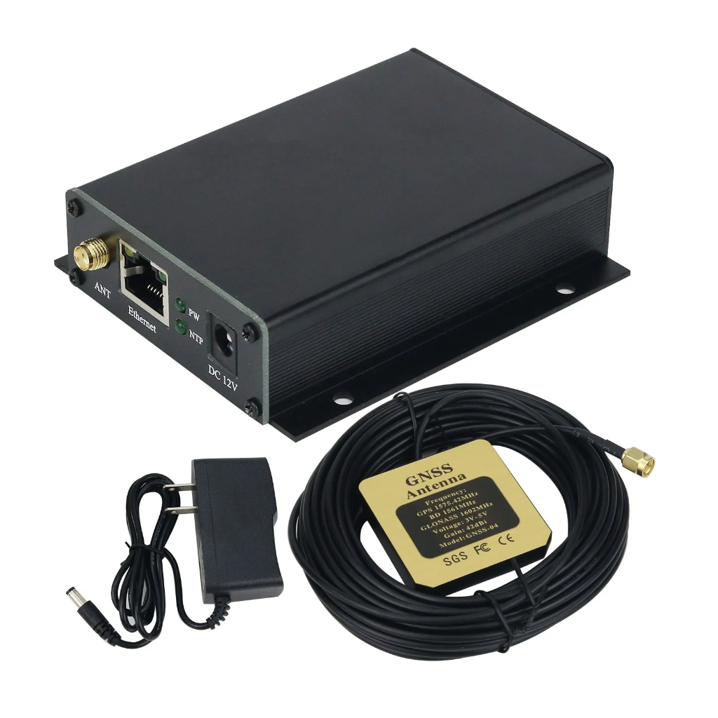Fc-ntp-mini Network Time Server 1 NTP Server Integrated GNSS Receiver 1 พอร์ตอีเธอร์เน็ตสําหรับ GPS 