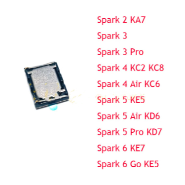 2PCS ลําโพงสําหรับ Tecno Spark 2 3 4 5 6 Pro Air KA7 KC2 KC4 KC6 KE5 KD6 KD7 KE7 Loud ลําโพง Buzzer 