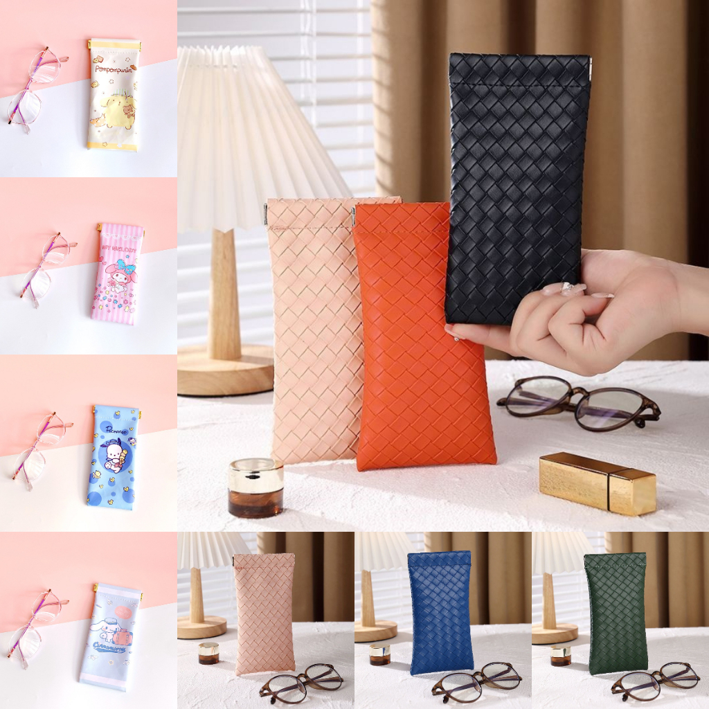 [fashionmango] กระเป๋าหนัง PU กันน้ํา สําหรับใส่แว่นตากันแดด 1 ชิ้น
