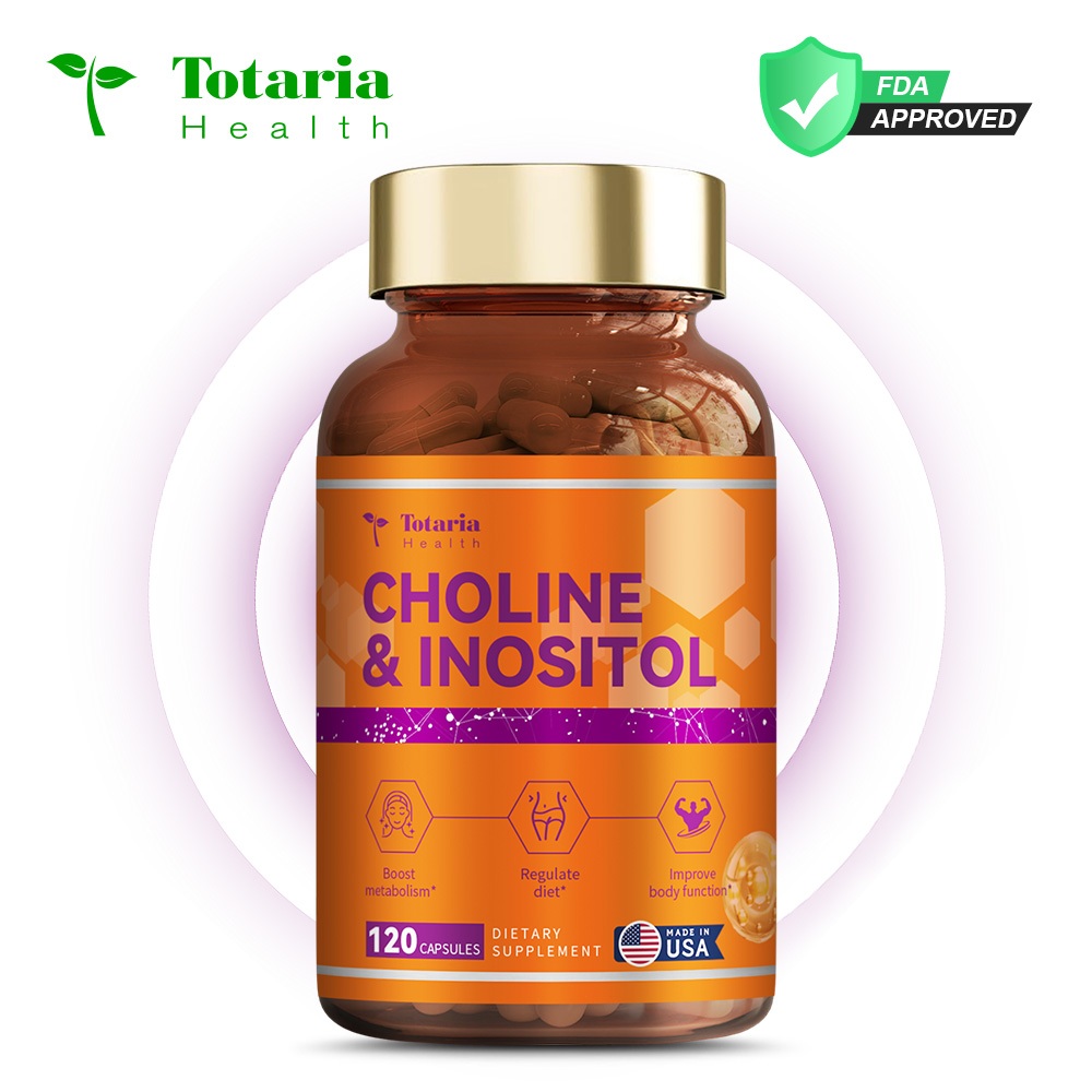 Totaria Choline Inositol อาหารเสริม Energy Metabolsm ตับสุขภาพ Essential สําหรับฮอร์โมนสมอง Balance