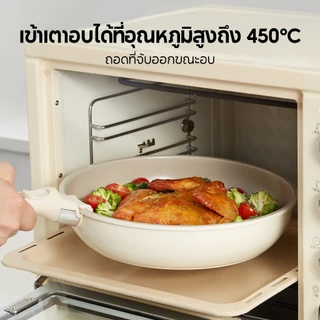 Redchef ชุดเครื่องครัวหินเซรามิกแบบไม่ติดด้ามจับแบบถอดได้ (16 ชิ้น) ปลอดสารพิษ, PFAS& PTFE& PFOA ฟรีเหมาะสําหรับเตาทั้งหมด (แก๊ส, ไฟฟ้า & Induction)