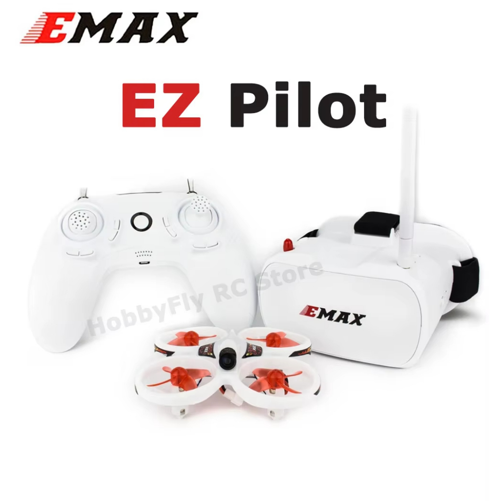 Emax EZ Pilot 82MM Mini 5.8G ในร่ม FPV Racing RC เครื่องบิน RTF/BNF พร้อม Goggle แว่นตา 600TVL CMOS 