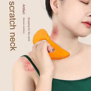 แผ่นกัวซาสำหรับใบหน้า คอ หลัง ร่างกาย ฝังเข็ม นวดกดจุด แผ่นกัวซา เครื่องมือนวดกระชับสัดส่วนใบหน้า เครื่องนวดเรซินธรรมชาติ เครื่องมือขูด มือเสริมสวย ขี้ผึ้ง