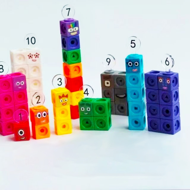 [EXBEPE] Numberblocks MathLink Cubos 1-10 Number Blocks คณิตศาสตร์ Number Enlightenment