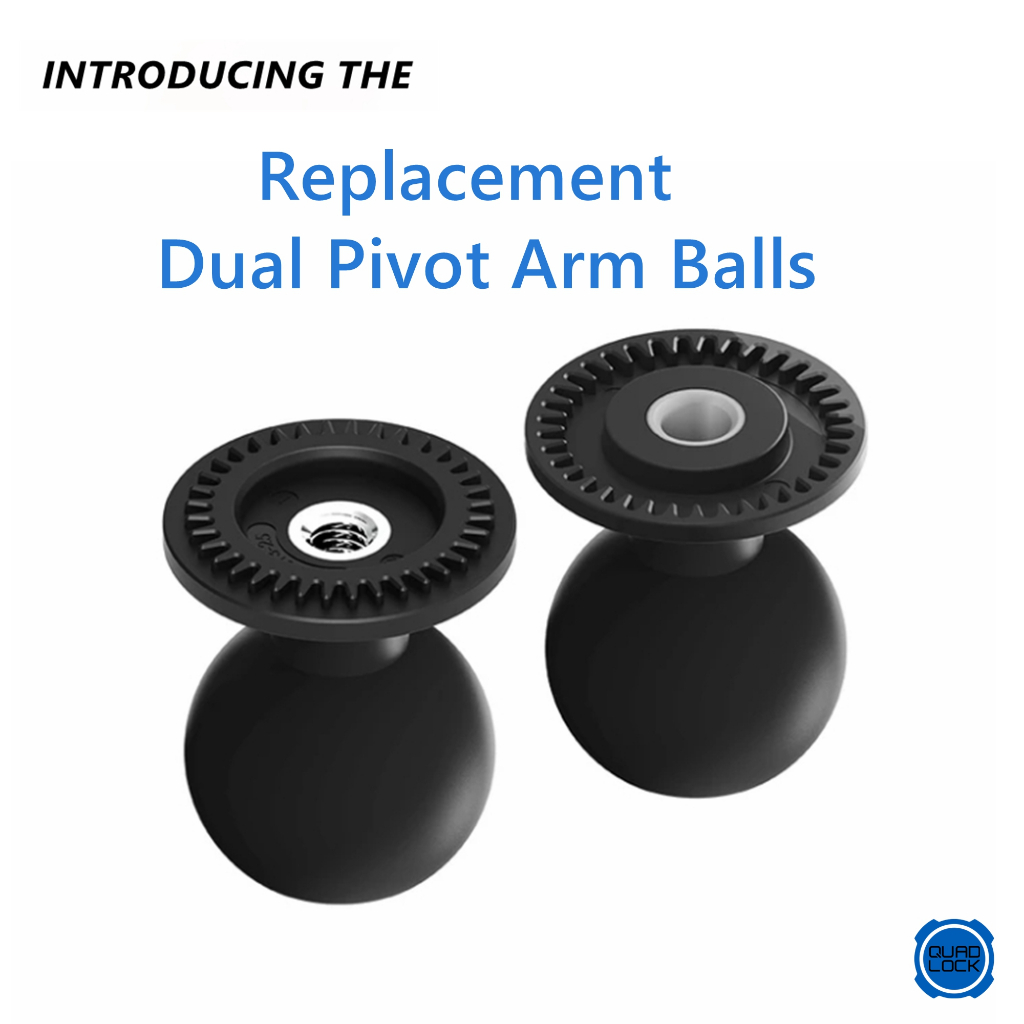 อุปกรณ์เสริมรถจักรยานยนต์ quad lock Replacement - Dual Pivot Arm Balls 2 ชิ้น