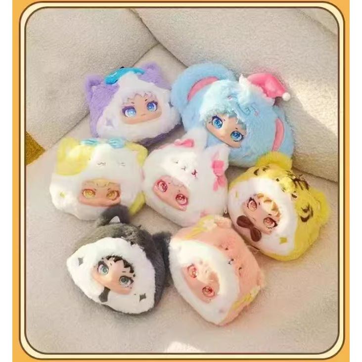 น่ารักน่ารักอารมณ์สวรรค์ตุ๊กตาชุดตุ๊กตาตุ๊กตาตุ๊กตาน่ารักตัวเลขสร้างสรรค์กล่องลึกลับอินเทรนด์เล่นเครื่องประดับจี้ (ทั้งกล่อง6ไม่รับผิดชอบ)