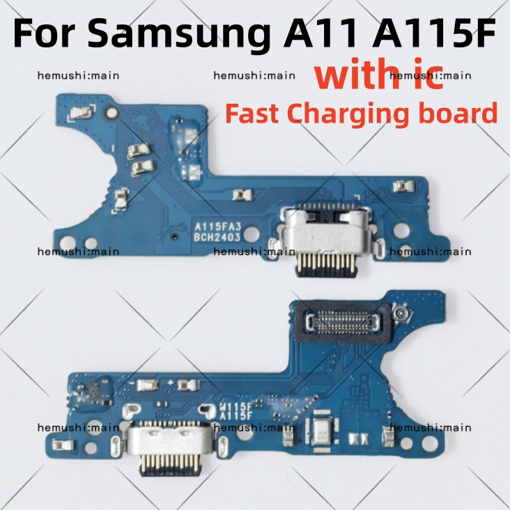 Usb ชาร์จพอร์ตสําหรับ Samsung A11 A115F เมนบอร์ด flex พอร์ต USB ริบบิ้น flex สายโทรศัพท์หางปลั๊กข้อม