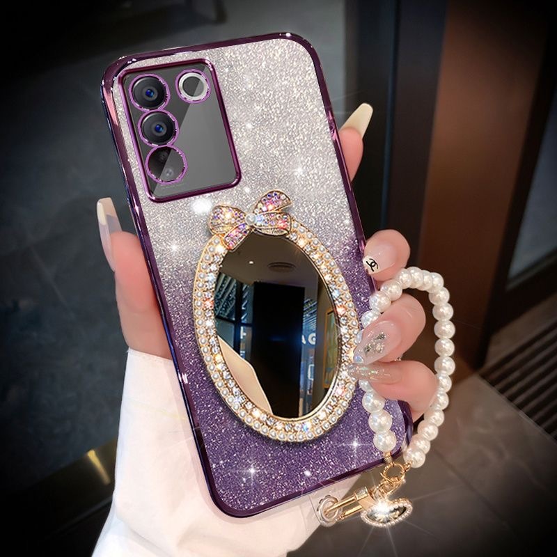 Samsung Galaxy S24+ S23 Ultra S22+ S21FE S20+ S23 FE Note 20Ultra Note10 + S20FE พร้อมสายคล้อง กระจกเคสโทรศัพท์สําหรับ