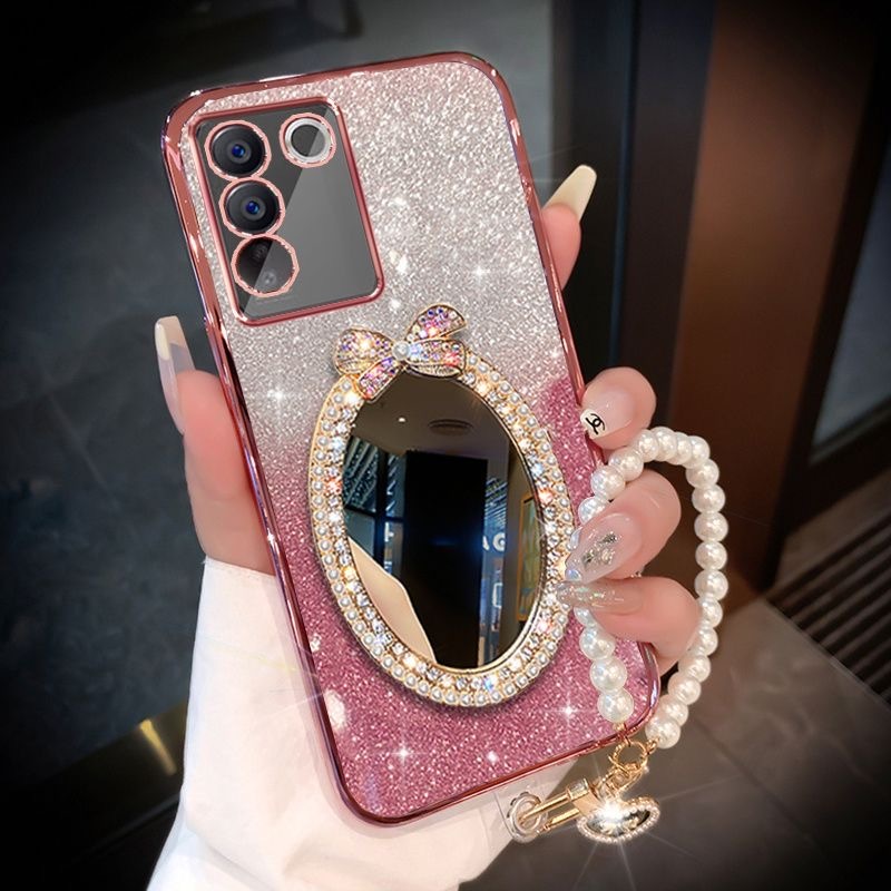 เคส SAMSUNG A17 A07 A56 A36 A26 A16 A06 A55 A35 A25 A15 A05S A24 A14 A54 A34 A13 A04S A23 A53 5g A32 A52 A52S A12 A22 สายคล้อง กระจกเคสโทรศัพท์สําหรับ