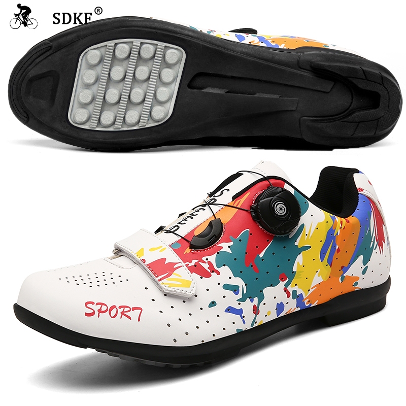 Sdkf รองเท้าจักรยาน MTB น้ําหนักเบามาก SPD ขี่จักรยานรองเท้ากีฬามืออาชีพ Anti-slip Breathable รองเท้าขี่จักรยาน