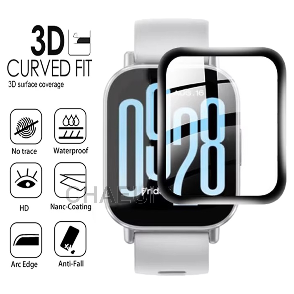 ตัวป้องกันหน้าจอแบบเต็มฝาครอบป้องกันสําหรับ Redmi Watch 6 5 Active 4 3 2 Lite / Poco Watch / Mi Watch Lite