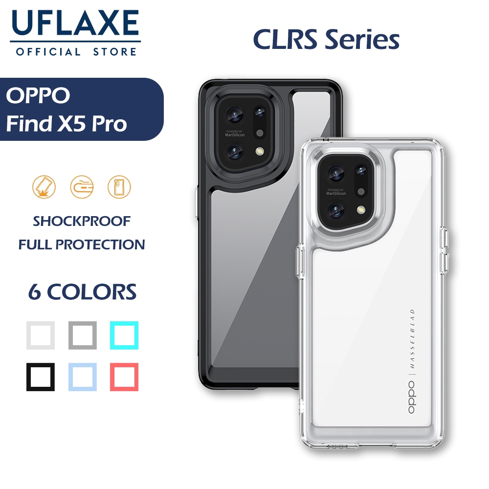 UFLAXE CLRS เคสสำหรับ OPPO Find X5 Pro - เคสโทรศัพท์ใส เคสแข็งกันกระแทก