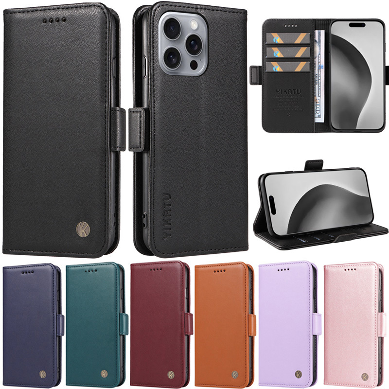 หรูหราปลอกสําหรับiphone 16 Pro Max 15 Plus 14 Pro Max 16 Plus 15 Pro Max 14 Plus 16 Pro Retro Bookกระเป๋าสตางค์การ์ดหนังนุ่มแม่เหล็กพลิกโทรศัพท์ผิวขาตั้งป้องกันกรณี