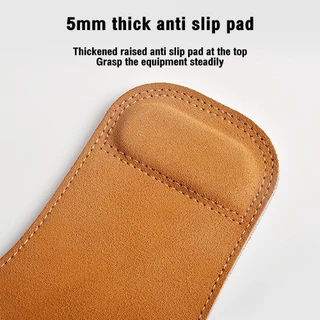 ถุงมือฟิตเนส STRAPS Leather Grip pads & Strap ไมโครไฟเบอร์ สแต๊ป หนังวัว หนังแท้ รัดข้อมือ ถุงมือ เซพข้อ（1คู่）