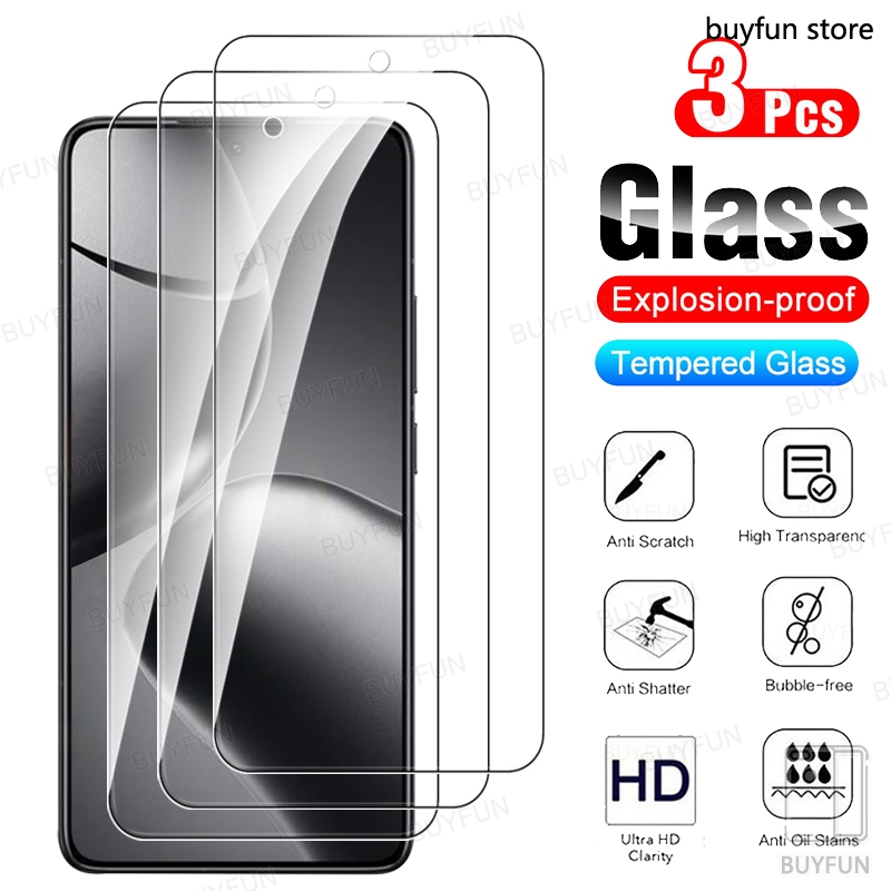 3ak 3 ชิ้นสําหรับ Xiaomi 14T 13T 12T 11t 10t Pro 14 13 12 11 Tป้องกันหน้าจอHDฟิล์มกระจกนิรภัยด้านหน้า