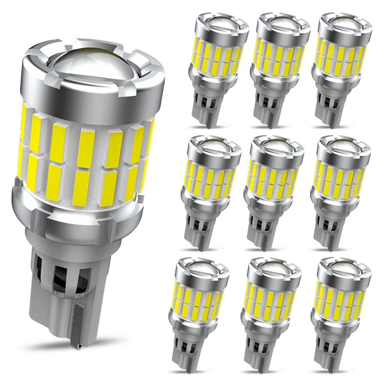 Tuffoo 10 ชิ้น T15 / W16W ไฟถอยหลัง LED รถยนต์ 6000K สีขาว - DC12V