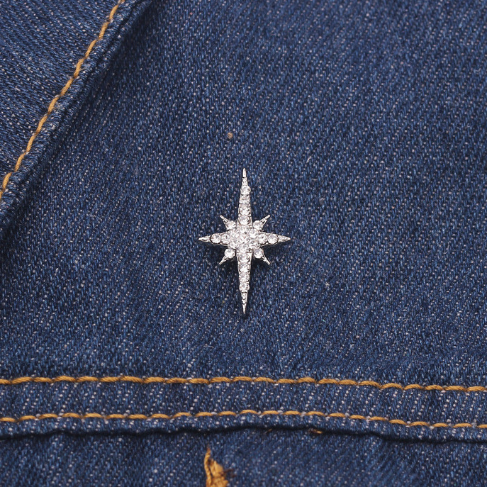 Ocean Heart Octopus เข็มกลัด Star Star Cross Sea Urchin Classy เข็มกลัด Pin