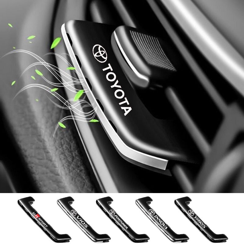 Toyota โตโยต้ารถน้ำหอมเครื่องปรับอากาศน้ำหอมที่มองไม่เห็นคลิปหนีบอากาศสดชื่นน้ำหอมที่เป็นของแข็ง VIOS Yaris Corolla Velo Avanza Fortuner Rush Innova ฝนตก GR Sport
