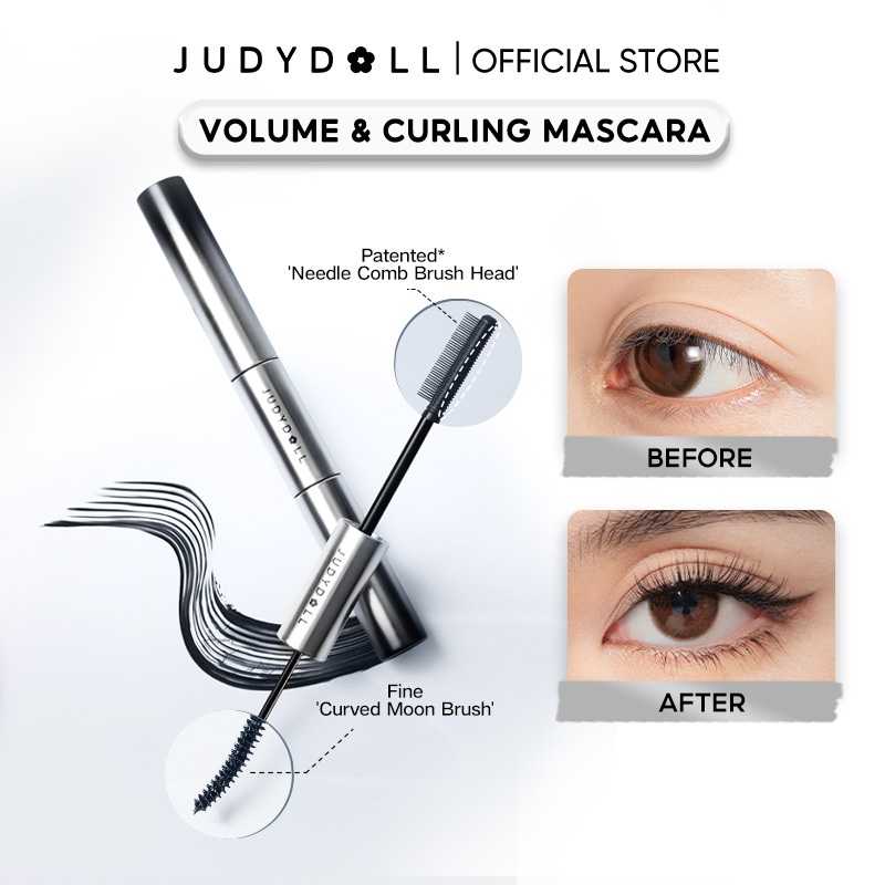 Judydoll VOLUME&CURLING Mascara DUO มาสคาร่า กันน้ํา ติดทนนาน ไม่เลอะ ความจุขนาดใหญ่