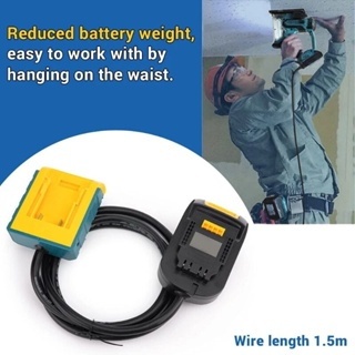 สายไฟต่อแบตเตอรี่เหมาะสําหรับ Makita/Bosch/Milghkee/DeWalt แบตเตอรี่ลิเธียม 18v EU ปลั๊กขยาย 1.5m เครื่องมือ