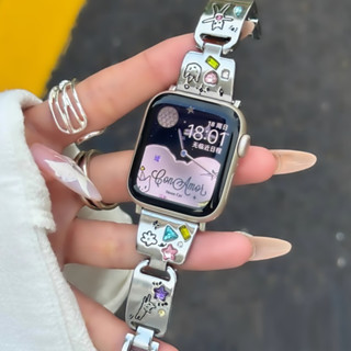 New Inlaid Cute Cat Gemstone สาย iWatch Strap For Compatible…