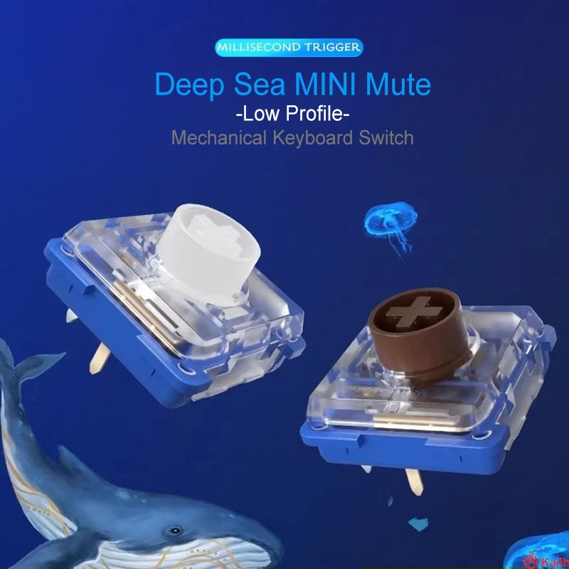 -LW- Kailh Deep Sea MINI Whale / Islet Silence Switch Linear/Tactile Switch ที่กําหนดเองคีย์บอร์ด Low Profile Switch HITBOX 10 ชิ้น