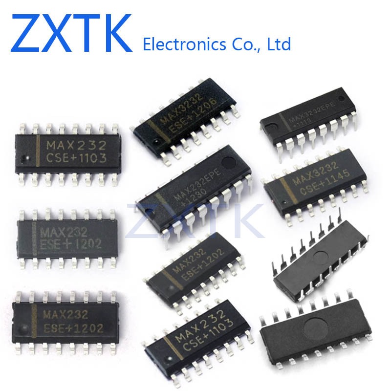 Transceiver IC ชิป SOP16 DIP16 MAX232ESE MAX232EPE MAX3232CSE MAX3232ESE MAX232CPE MAX232CSE MAX32E 