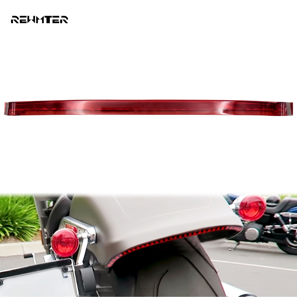 รถจักรยานยนต์ด้านหลัง Fender LED ไฟเลี้ยวเบรคหยุดไฟท้ายวิ่งโคมไฟสีแดงสําหรับ Harley