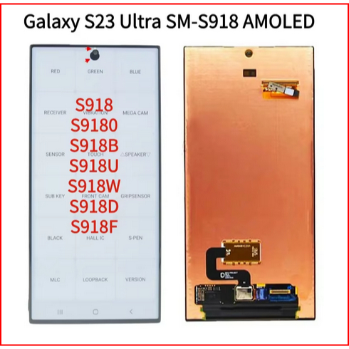 6.8 "แบบไดนามิก AMOLED 2X, 120Hz Lcd สําหรับ Samsung Galaxy S23 Ultra S918B S918B/DS s918u s918 s918