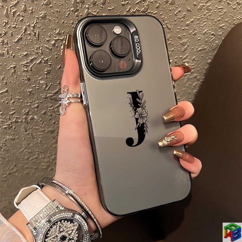 Creative letter Jเคสโทรศัพท์กันกระแทกสําหรับiPhone 11promax 7 8plus 14plus 15/16promax Xs XR 12promax 13