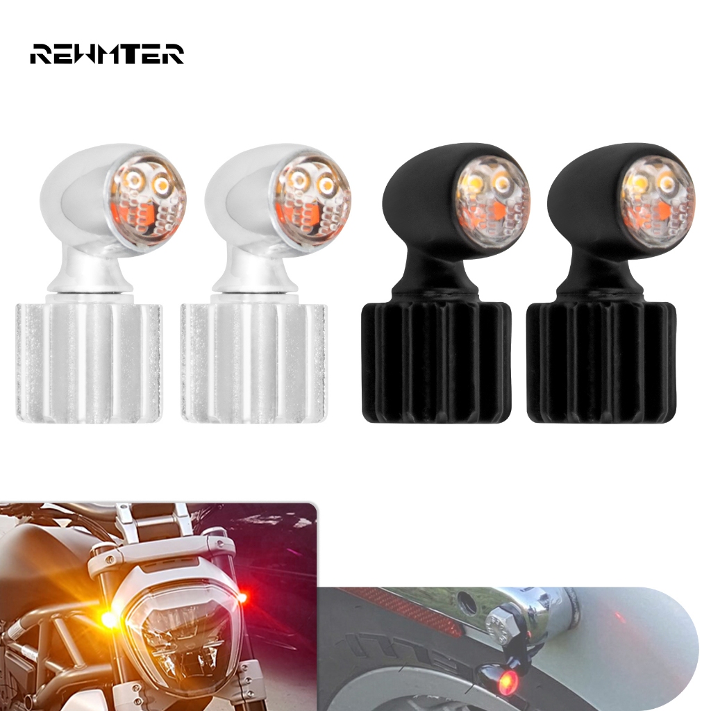 ไฟเลี้ยวรถจักรยานยนต์ LED ไฟเบรคขนาดเล็กด้านหน้าด้านหลังวิ่ง Universal สําหรับ Harley สําหรับ Touring