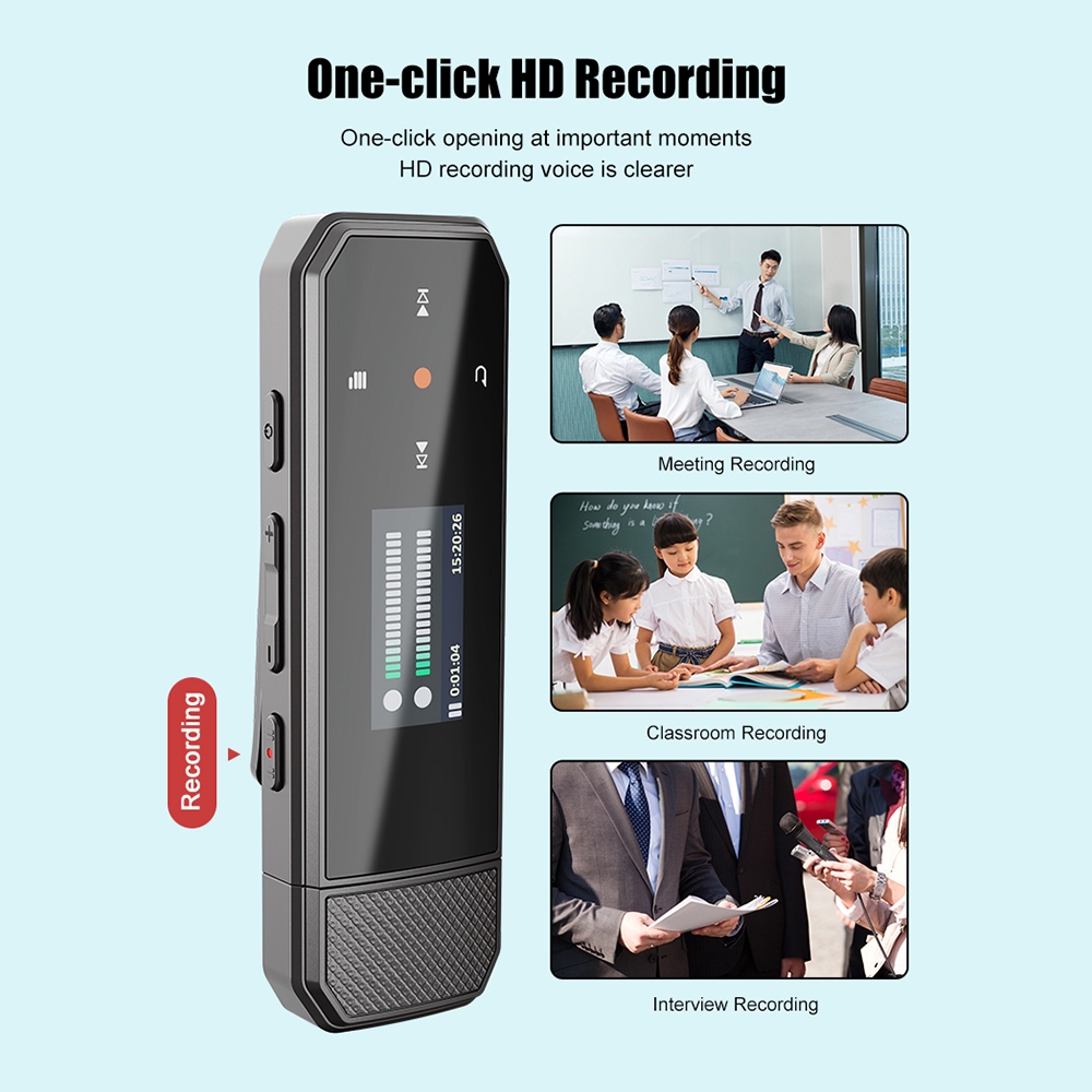 Ruizu X80 เครื่องเล่นเพลง 64G U Disk HiFi Lossless บลูทูธ MP3 พร้อมคลิปสนับสนุนการบันทึกแฟ้ม Transfer Pedometer แบบพกพา Walkman