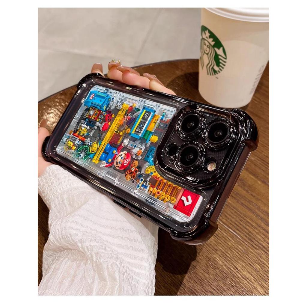 สําหรับ Huawei กรณี NOVA7 NOVA8 NOVA9 NOVA10 NOVA10PRO P30 P30Pro P40PRO MATE30 MATE40 HONOR90 HONOR50 HONOR70 HONORX9 5G HONOR200 Super Mario ชุบไฟฟ้าสี่มุม anti-drop