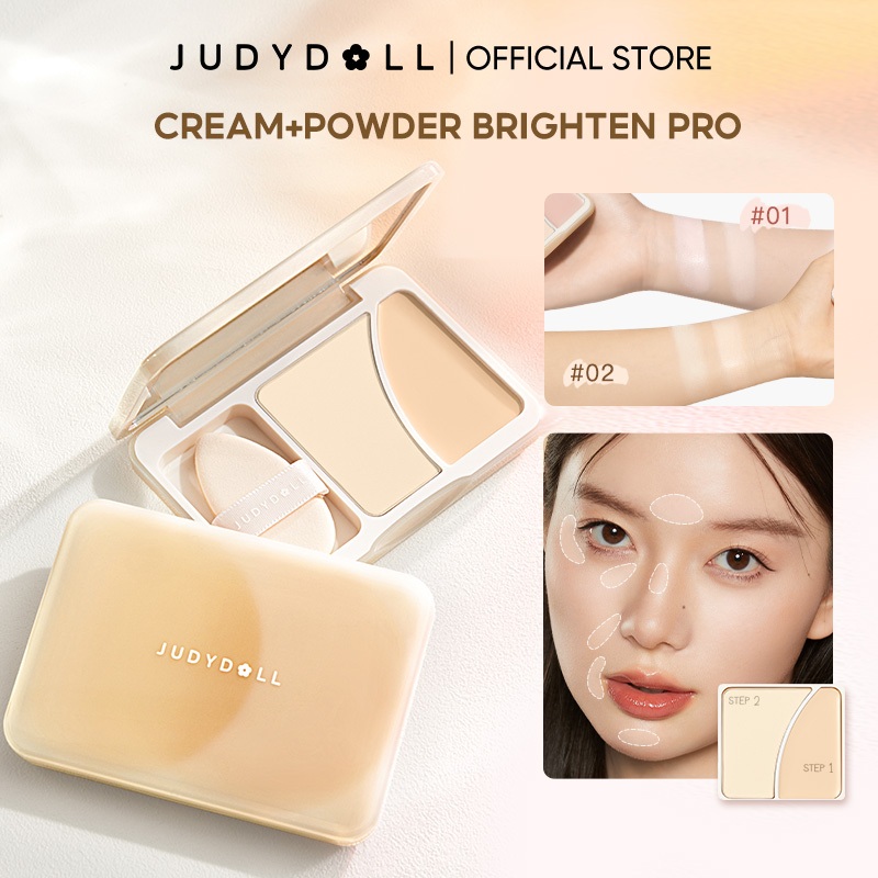 Judydoll Brighten Palette Duo Highlighter พาเลตต์คอนซีลเลอร์ เนื้อแมตต์ สองสี สําหรับไฮไลท์