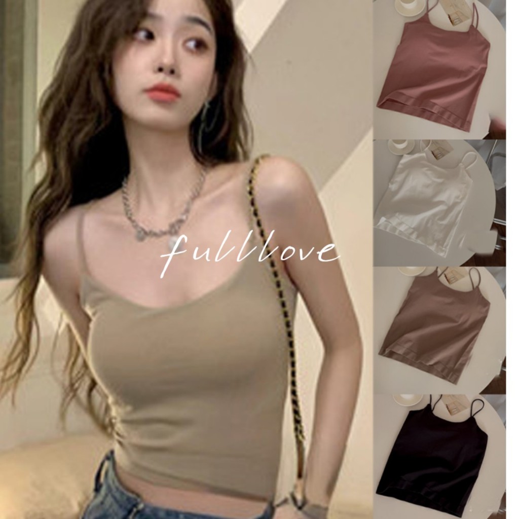 🔥พร้อมส่ง Fulllove เสื้อชั้นในสตรี ผ้ามีความเซ็กซี่และอ่อนนุ่ม ยืดหยุ่นได้ สวมใส่สบาย เสื้อกั๊กผู้หญิง เสื้อครอป Y2K