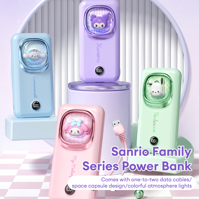 Sanrio DC-866 Powerbank 10000mAh ชาร์จเร็วน้ําหนักเบา