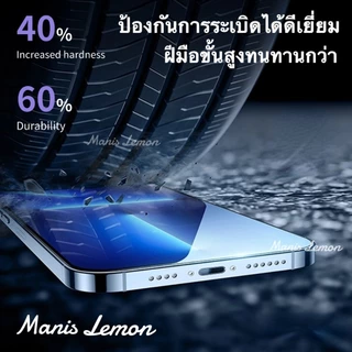 Manis Lemon AR กระจกนิรภัย กระจกเต็มจอ for iPhone 17 16 15 14 13 12 11 Pro Max Plus Air Xr ฟิล์มกระจก ไม่มีขอบสี กับแผ่นกรองฝุ่น สำหรับ ไอโฟน