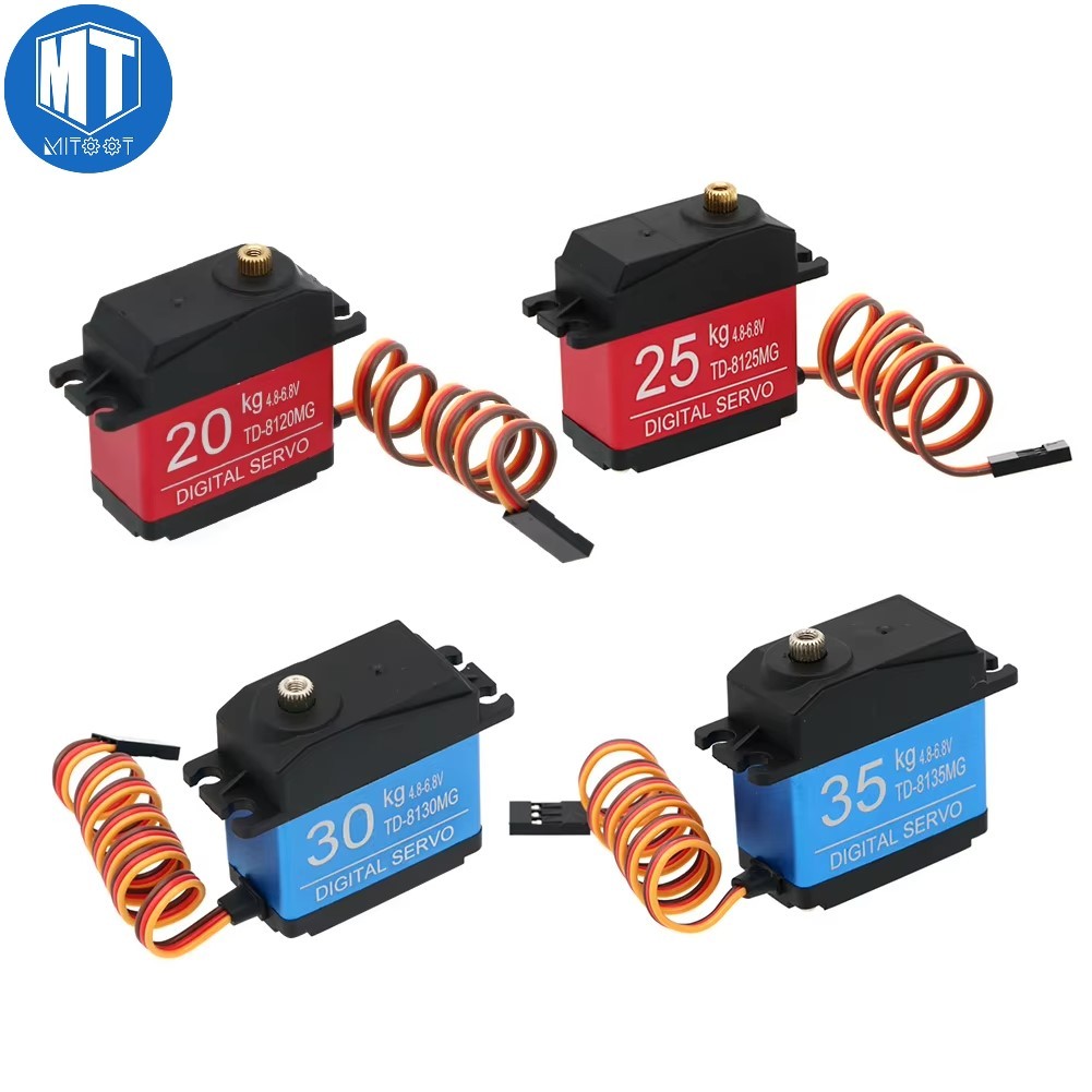 กันน้ํา20กิโลกรัม25กิโลกรัม30กิโลกรัม35กิโลกรัมเซอร์โว180องศาแรงบิดขนาดใหญ่ดิจิตอลเซอร์โวเกียร์โลหะ25ครั้ง เซอร์โว แขนสําหรับ อาร์ซี รถรถบรรทุกเฮ