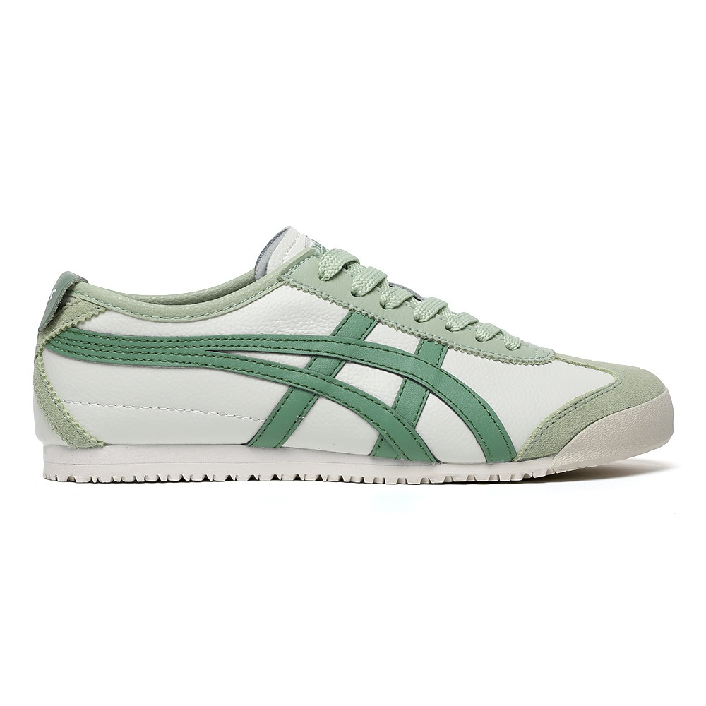 ONITSUKA TIGER ClassicOnitsuka Tiger MEXICO 66 แฟชั่น Apple Green Low Top รองเท้าผ้าใบ Unisex