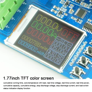 อิเล็กทรอนิกส์โหลด 150W 20A จอสี TFT 1.77 นิ้ว วัดค่าแม่นย่ำด้วยระบบสาย 4 เส้น สำหรับทดสอบแบตเตอรี่และแหล่งจ่ายไฟ