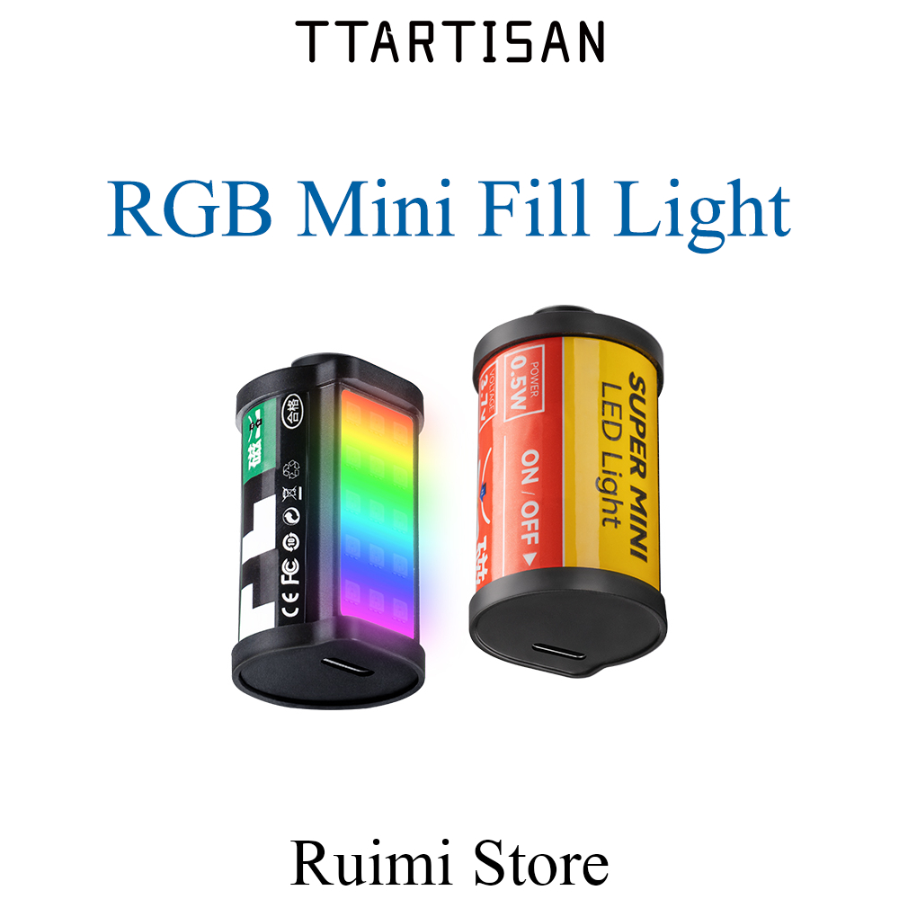TTArtisan RGB Mini Magnetic LED เติมแสง 400-750nM แสงที่มองเห็นได้