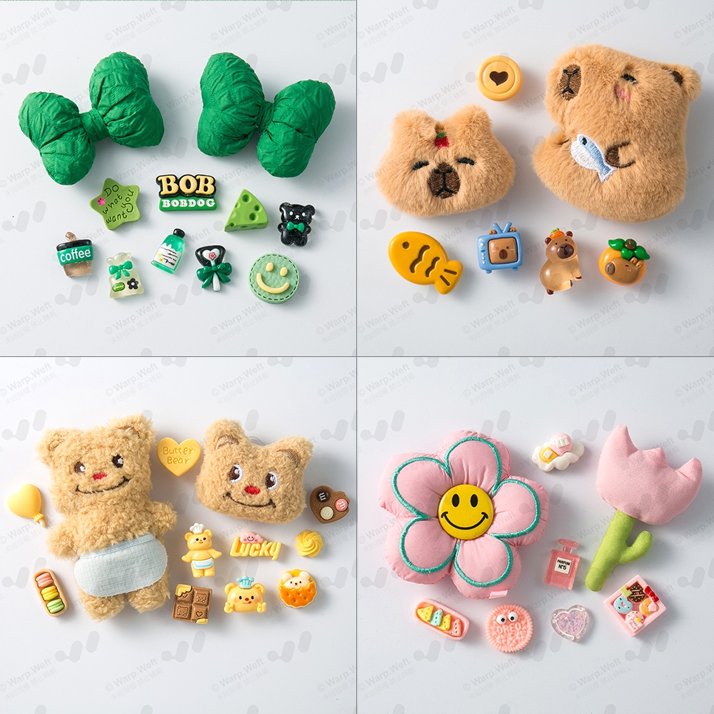 ของเล่นตุ๊กตาน่ารัก Charm สําหรับ Clog Sandal, สไตล์เกาหลี Pin Buckle Diy รองเท้าผู้หญิงปุ่มอุปกรณ์ตกแต่ง