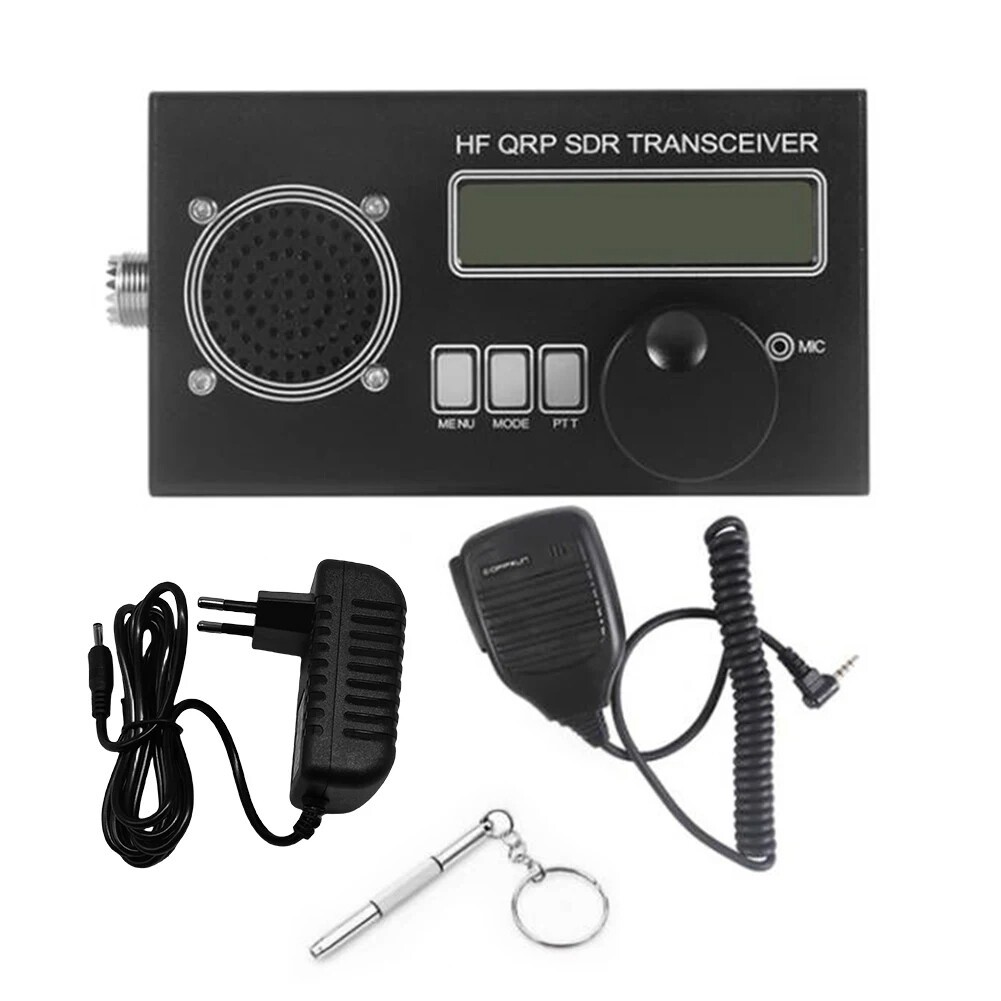 ใหม่ USDX USDR HF QRP SDR Transceiver SSB/CW Transceiver 8-Band DSP SDR + ไมโครโฟน + แบตเตอรี่ + เคร