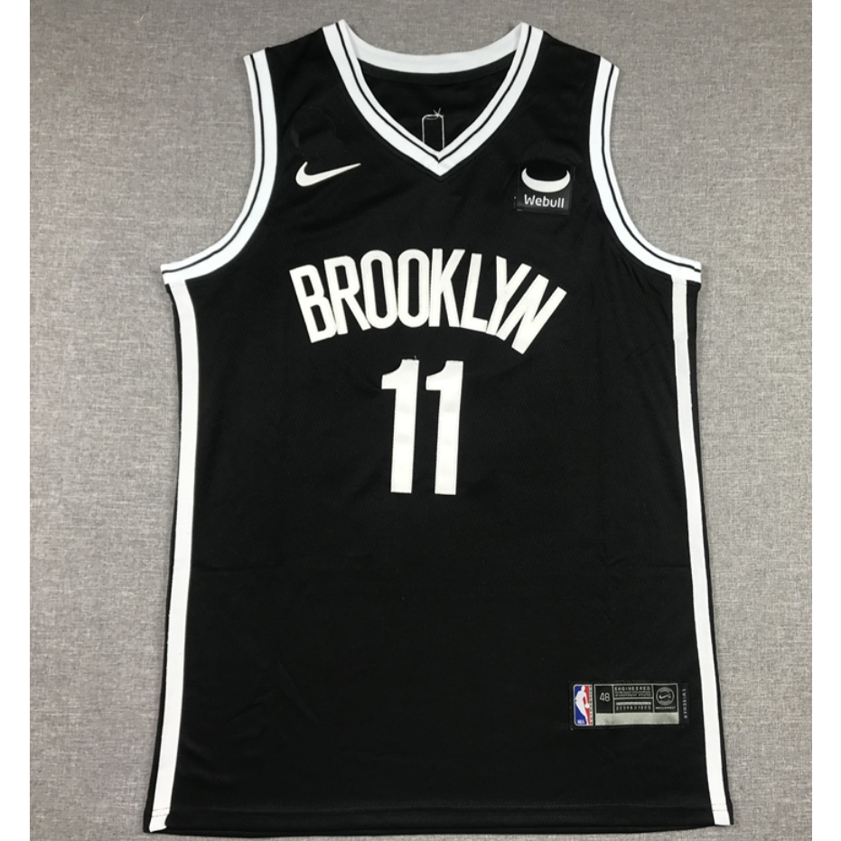 ใหม ่ บุรุษ Brooklyn Nets 11 Kyrie Irving เย ็ บปักถักร ้ อยเสื ้ อบาสเก ็ ตบอล jersey สีดํา