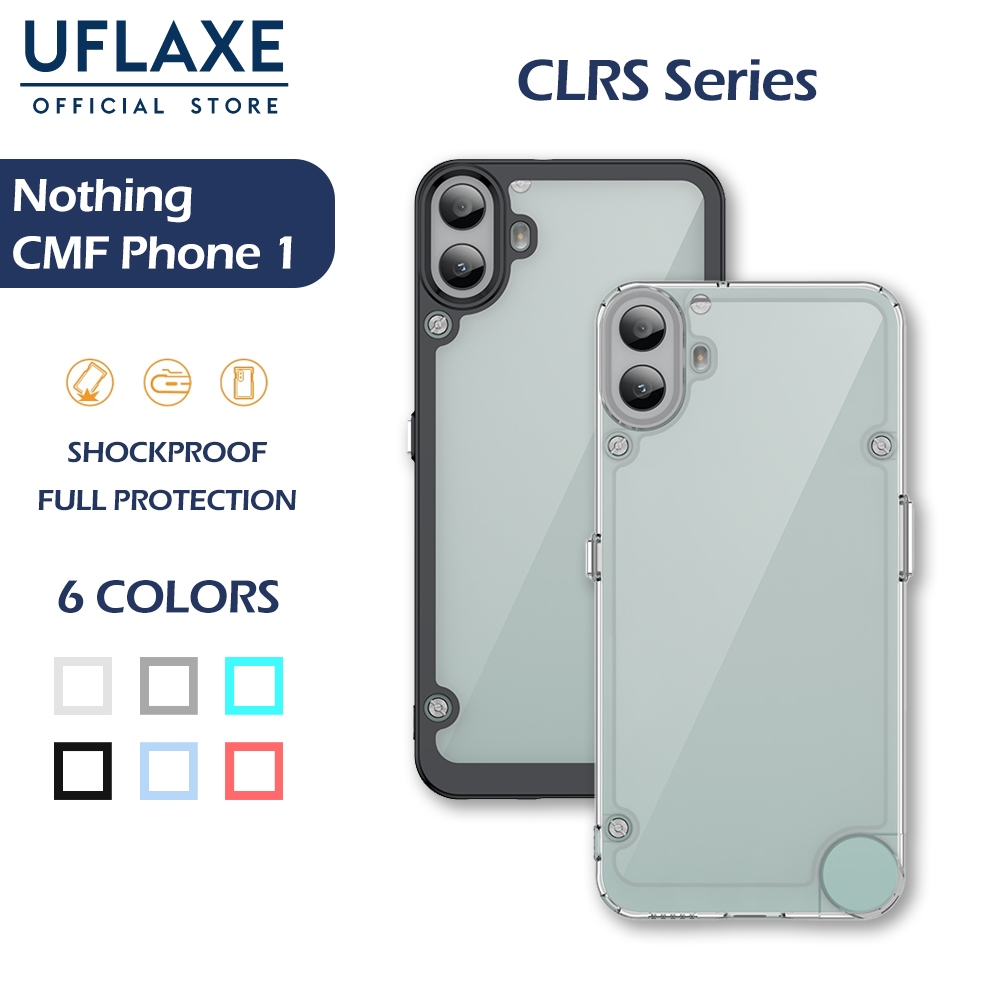UFLAXE CLRS เคสสำหรับ Nothing CMF Phone 1 - เคสโทรศัพท์ใส เคสแข็งกันกระแทก