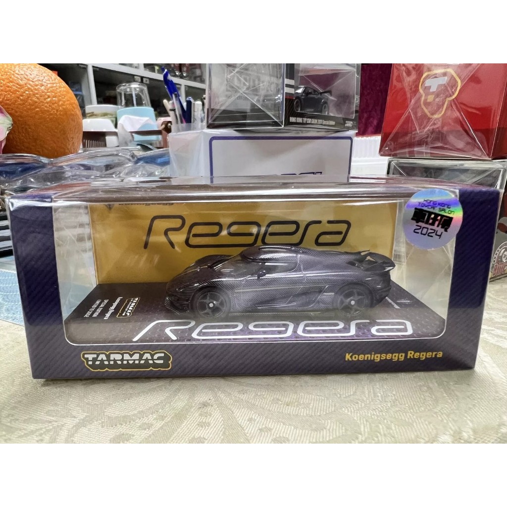 Tarmac works T64G-TL017-PCF 1/64 Koenigsegg Regera Hong Kong Toycar salon 2024 รุ่นพิเศษ